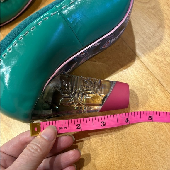 Irregular Choice candy lucite heel green  pumps 39.5 8-8.5 - Picture 8 of 9